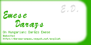 emese darazs business card